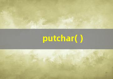 putchar( )